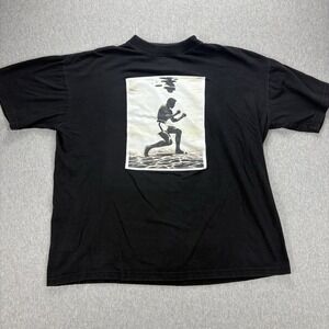 United USA T-Shirt Mens L  Black Muhammid Ali Graphic Print Casual Short Sleeve